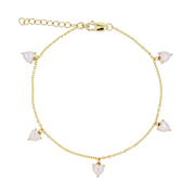BFZ60911PL. 14K Solid Gold Gemstone Bracelet