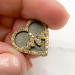 Load image into Gallery viewer, DC985. Diamond Sterling Silver Heart Pendant
