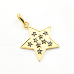 Load image into Gallery viewer, DP776. Diamond Sterling Silver Star Pendant
