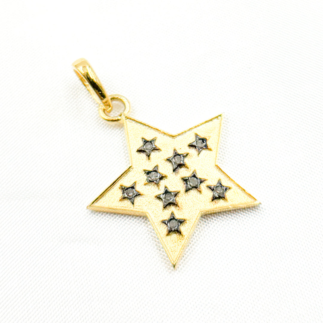 DP776. Diamond Sterling Silver Star Pendant