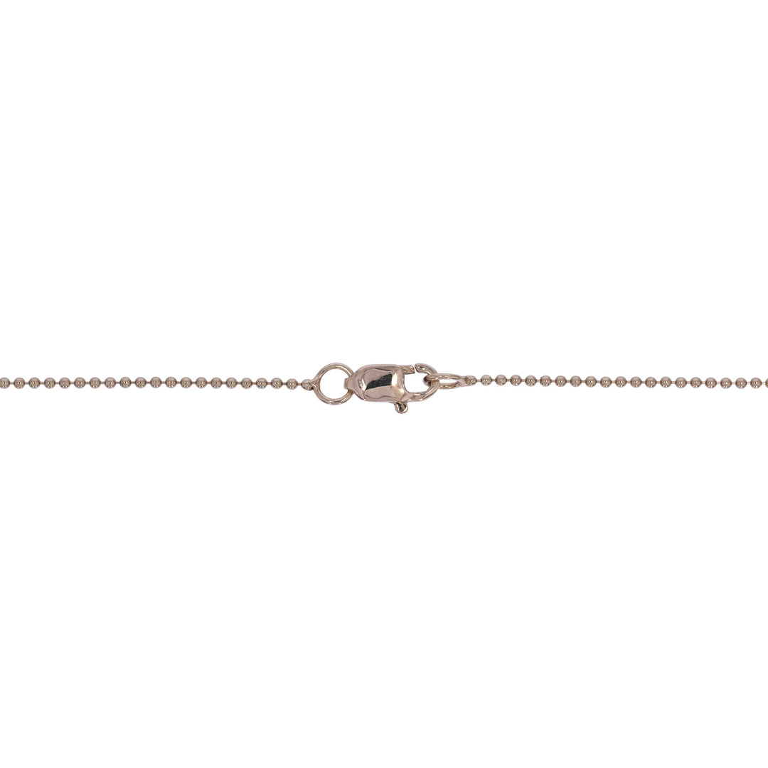 CN97270RU7X5. 14K Solid Gold Diamond & Ruby Petite Rectangle Necklace