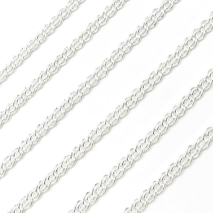 Buy Silver Double Curb Chain