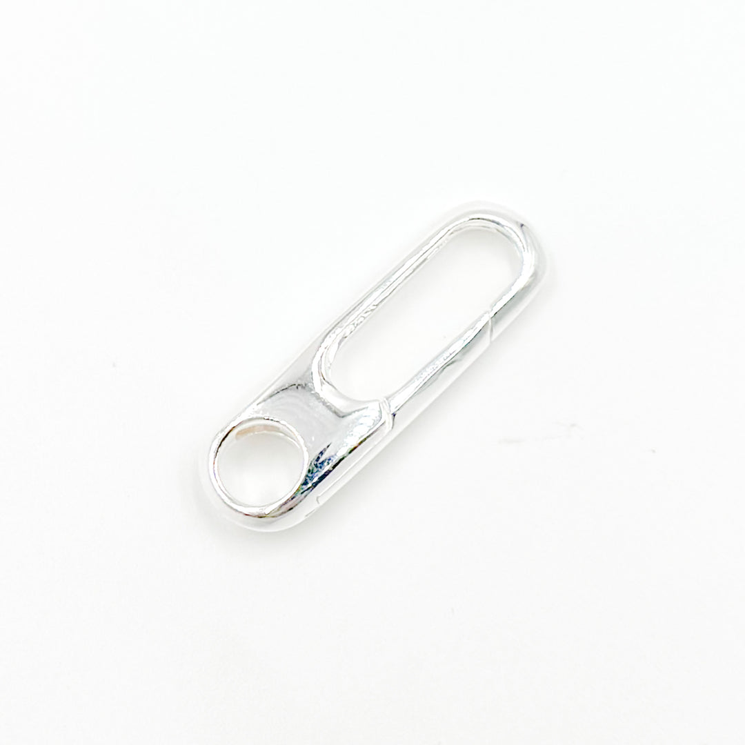 Buy Now White Sterling Silver Oval Clasp