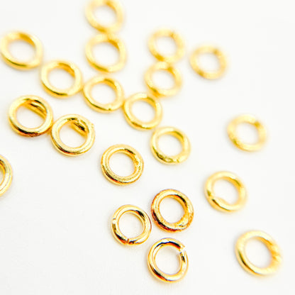4MM Close Gold Plated Jump Ring