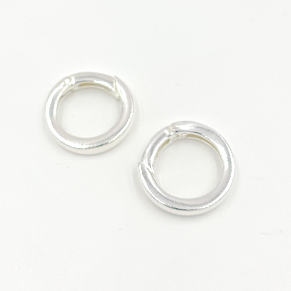 White Sterling Silver Round Clasp