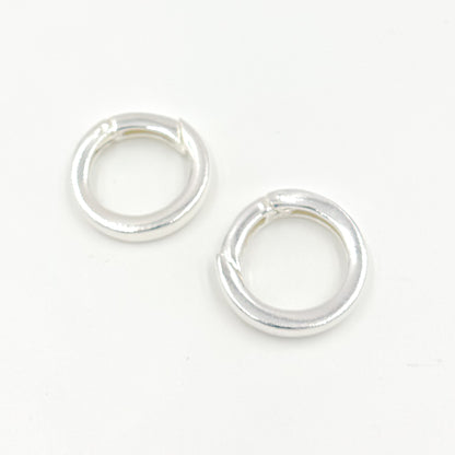 White Sterling Silver Round Clasp