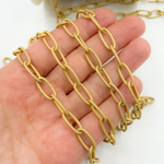 Load image into Gallery viewer, Gold Plated Matt 925 Sterling Silver Oval Link Chains