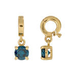 Load image into Gallery viewer, CMF00356B. 14K Solid Gold Diamond Square Charm
