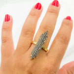 Load image into Gallery viewer, DR07. Diamond Sterling Silver Statement Ring
