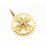 Load image into Gallery viewer, DP843. Diamond Sterling Silver Compass Pendant
