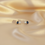 Load image into Gallery viewer, ER426237. 14k Solid Gold Diamond and Gemstone Fancy Stud Earrings