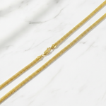 Load image into Gallery viewer, 500J02TULIPAN. 14K Solid Gold Bismark Mesh Necklace