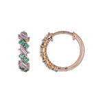 Load image into Gallery viewer, EHF57672. 18K Solid Gold Diamond &amp; Gemstone Earrings