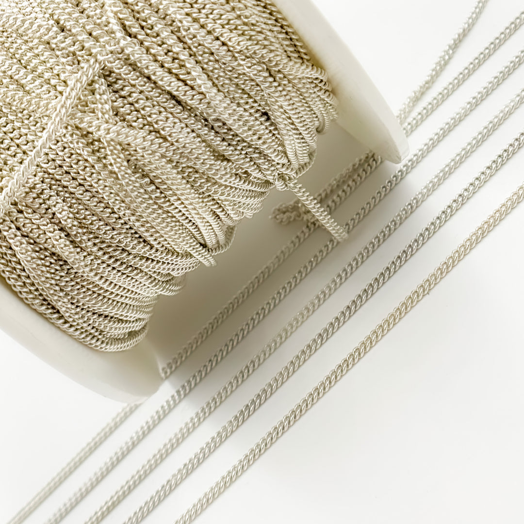 X17SS. Sterling Silver Curb Chain