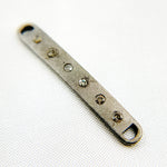 Load image into Gallery viewer, DC976. Diamond &amp; Sterling Silver Long Oval Connector
