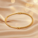 Load image into Gallery viewer, Bangle26. 14K Gold Textured Hollow Bangle Bracelet