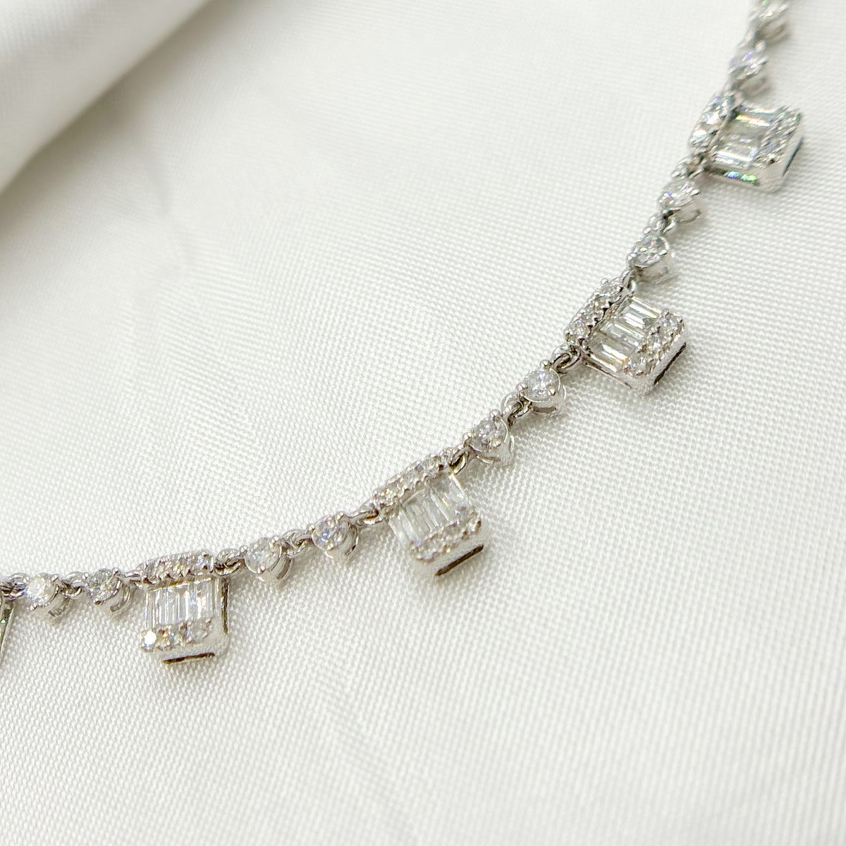 Shop Now 14K Solid Gold Diamond Dangle Necklace