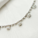 Load image into Gallery viewer, NK401355. 14K Solid Gold Diamond Dangle Necklace
