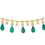 Load image into Gallery viewer, NFL71707. 14K Solid Gold Diamond and Gemstone Necklace