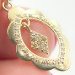 Load image into Gallery viewer, 14K Solid Gold Diamond Organic Charm. GDP468
