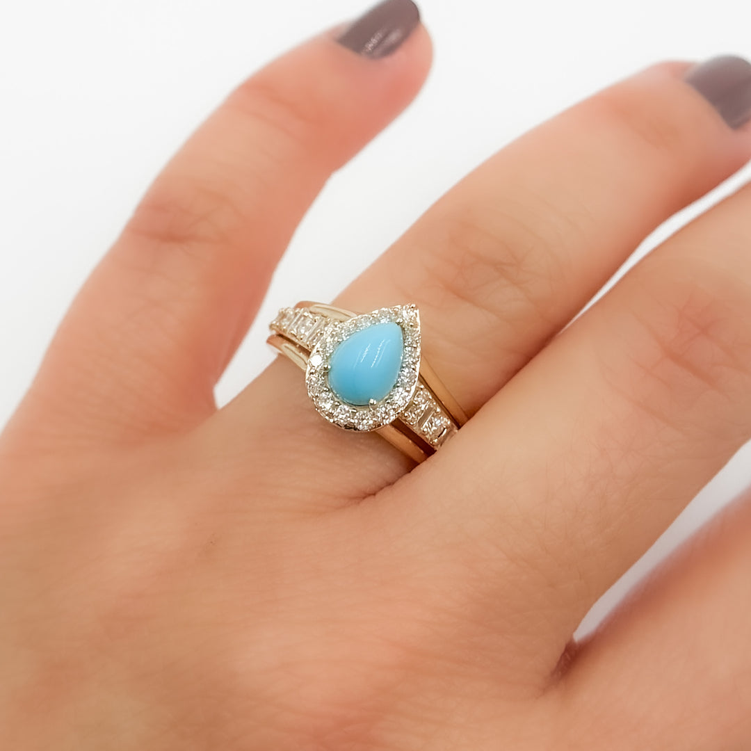 CR97174. 14K Solid Gold Diamond and Gemstone Ring