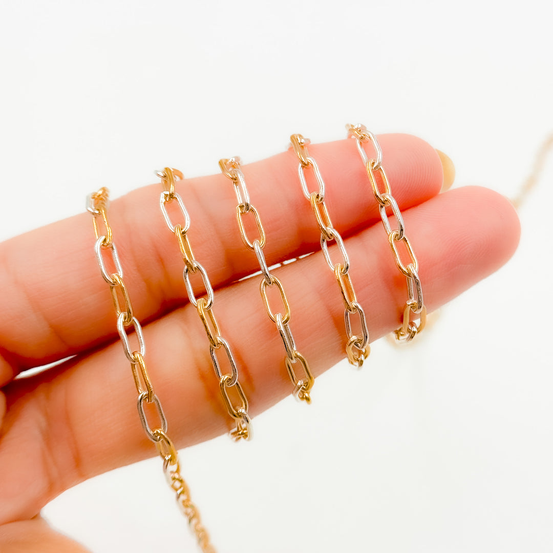 XM/3106XETT. 14k Gold Filled Smooth Paperclip Link Chain