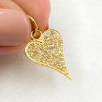 Load image into Gallery viewer, DC137. Diamond Sterling Silver Heart Pendant
