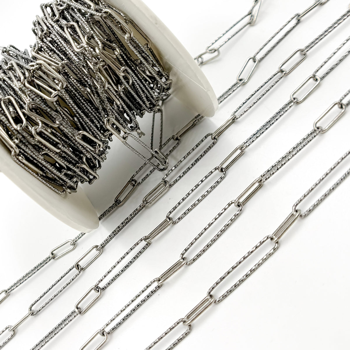 Diamond Cut and Smooth Links Chain