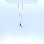 Load image into Gallery viewer, NT407129. 14K Solid Gold Octagon Turquoise Fancy Tiny Necklace
