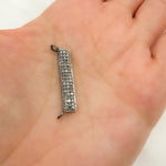 Load image into Gallery viewer, DC221. Diamond Sterling Silver Rectangle Pendant

