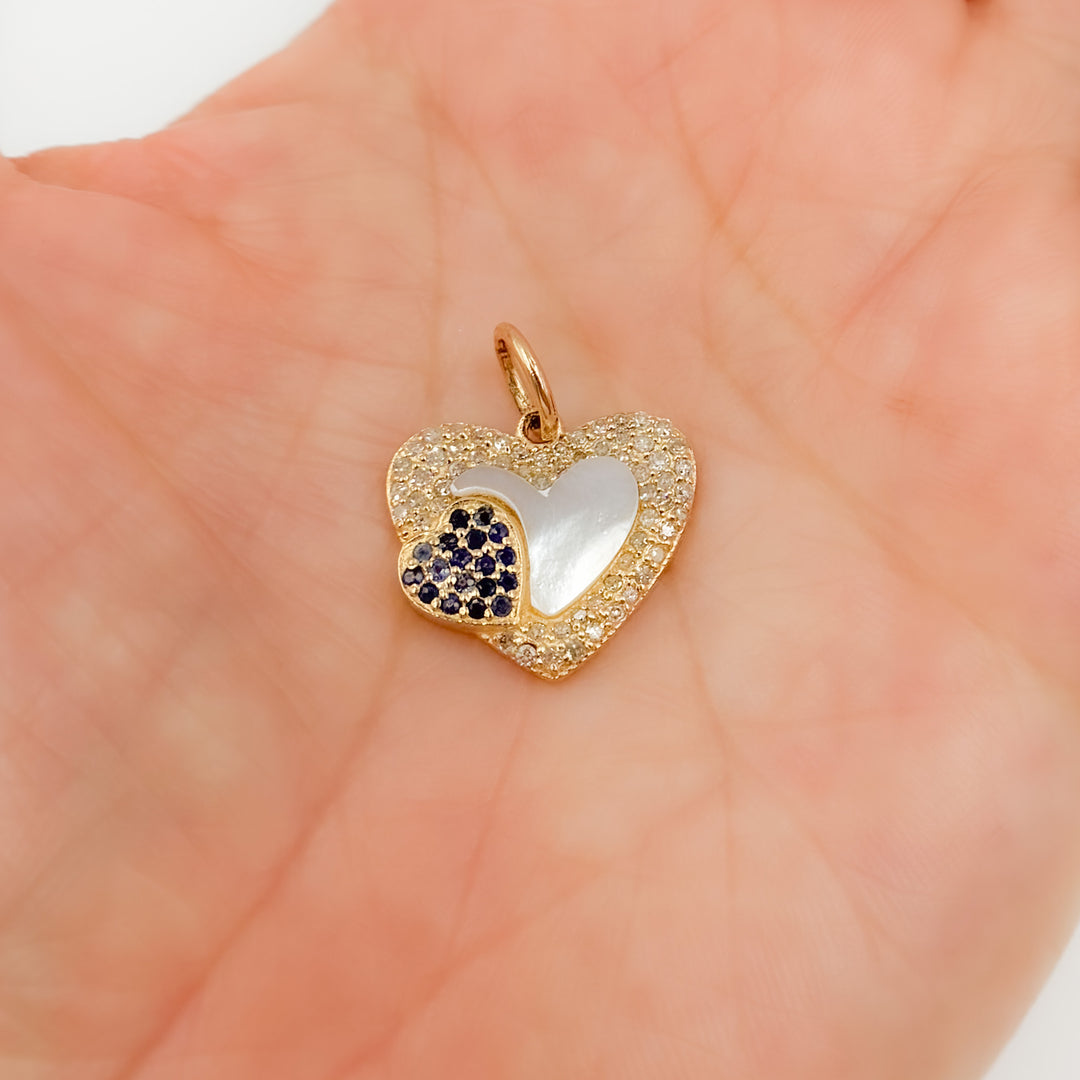 14K Gold Heart Pendants