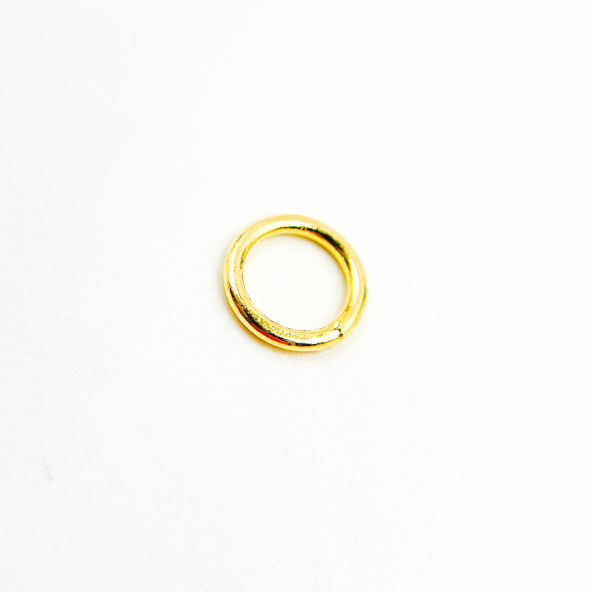 6MM Close Gold Plated Jump Ring
