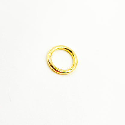 6MM Close Gold Plated Jump Ring