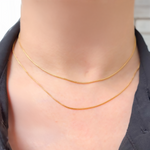 Load image into Gallery viewer, Buy 14k Gold Filled Box Finished Necklace

