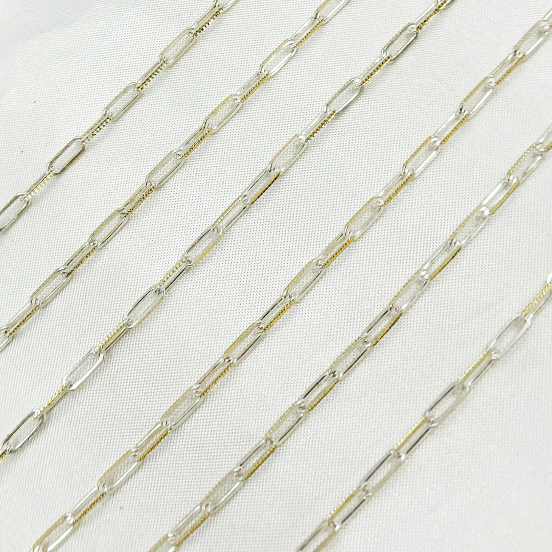 Buy Gold Plated and 925 Sterling Silver Paperclip Chain