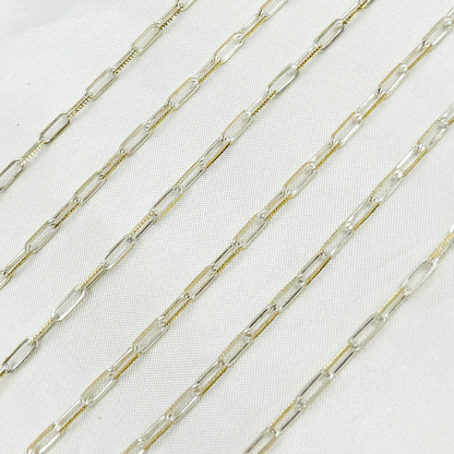 Buy Gold Plated and 925 Sterling Silver Paperclip Chain