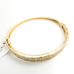 Load image into Gallery viewer, 14K Solid Gold Diamond Bangle. KG89
