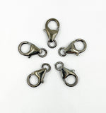 Load image into Gallery viewer, Black Rhodium 925 Sterling Silver 16mm Trigger Clasps. BRTC5
