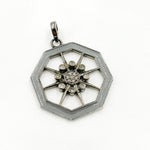 Load image into Gallery viewer, DP577. Diamond Sterling Silver Enamel Pendant
