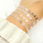 Load image into Gallery viewer, V16SS. 925 Sterling Silver Oval Pattern Chain