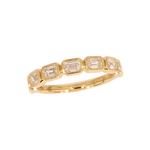 Load image into Gallery viewer, RAJ02417. 14K Solid Yellow Gold Diamond Band Ring