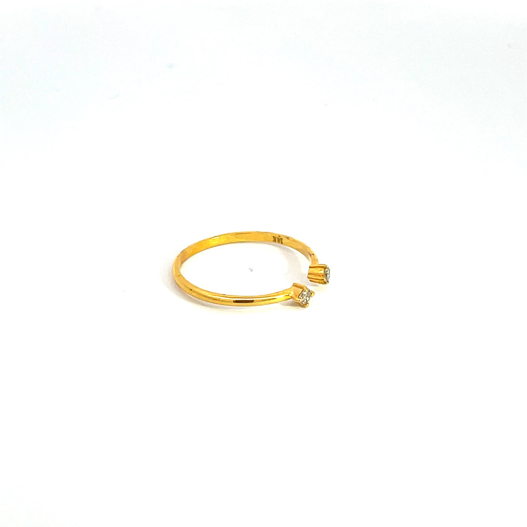 14K Solid Gold Diamond Ring. GDR36