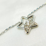 Load image into Gallery viewer, 14k Solid Gold Diamond Star Necklace. NT401196
