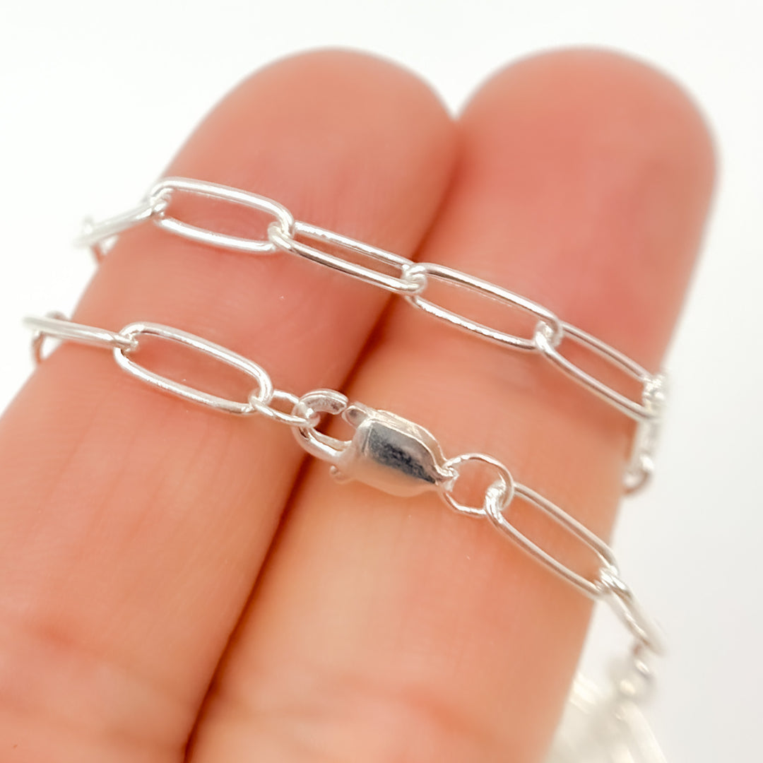 Sterling Silver Paperclip Necklace
