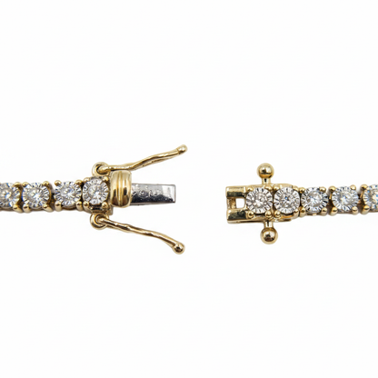 NFP71363. 14K Solid Gold Diamond Tennis Necklace