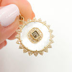 Load image into Gallery viewer, Gold Round Pendant