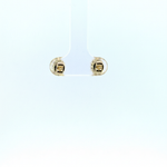 Load image into Gallery viewer, ER117581. 14k Solid Gold Diamond and Gemstone Oval Stud Earrings