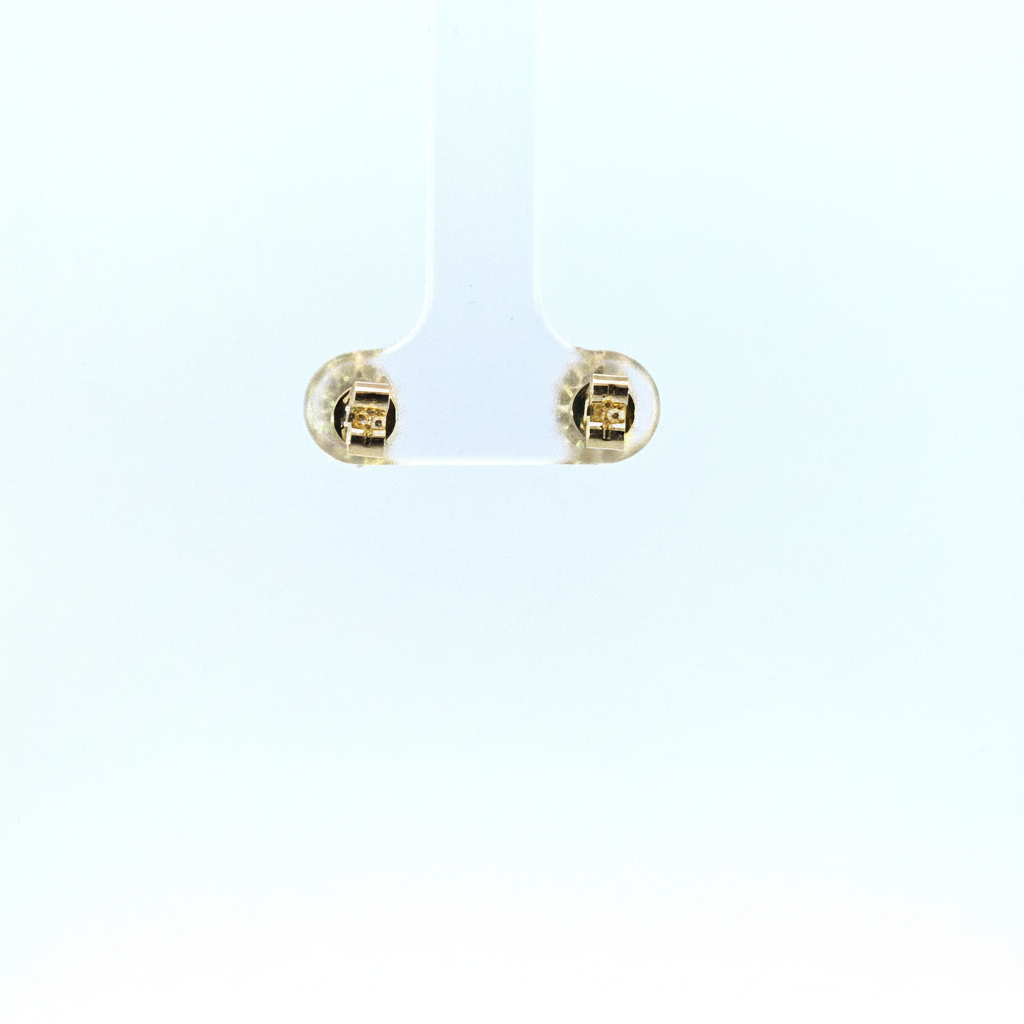 ER117581. 14k Solid Gold Diamond and Gemstone Oval Stud Earrings