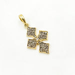 Load image into Gallery viewer, DP693. Diamond Sterling Silver Cross Pendant
