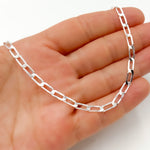 Load image into Gallery viewer, Buy Sterling Silver Flat Paperclip Necklace

